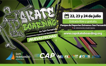 Nuevas fechas para el Campeonato Nacional de Skateboarding en nuestra ciudad