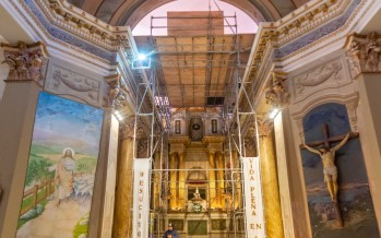 Avanzan las obras de restauración del templo Nuestra Señora de Aránzazu