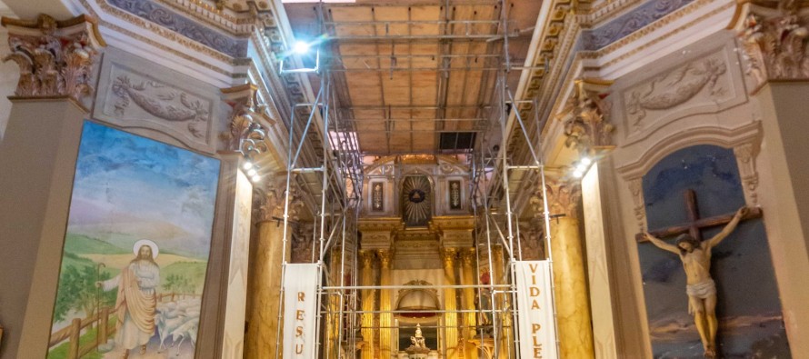 Avanzan las obras de restauración del templo Nuestra Señora de Aránzazu