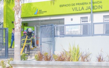 Se realizó un simulacro de evacuación en el Jardín Maternal de Villa Jardín