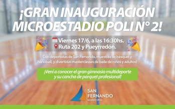 Inauguración del microestadio del Poli 2