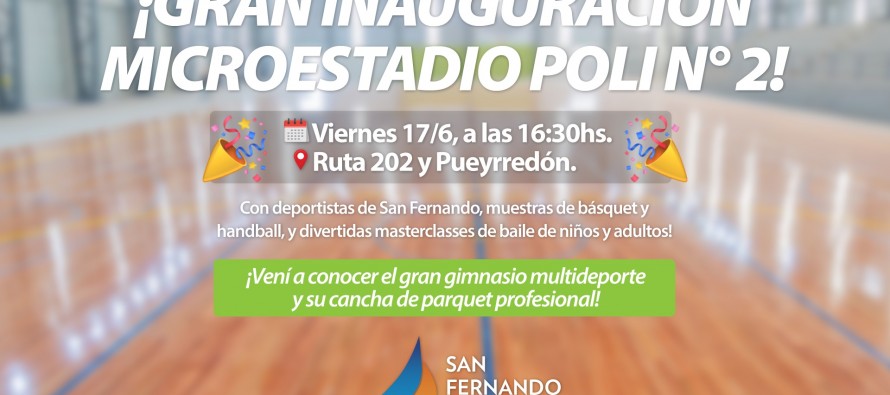 Inauguración del microestadio del Poli 2