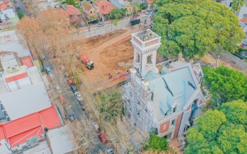 Avances de la obra del Nuevo Teatro junto al Palacio Otamendi