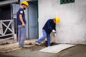 Galmarini y Andreotti recorrieron las obras para vincular a 300 hogares de San Fernando a la red de cloacas 2