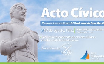 Acto cívico en homenaje a San Martín