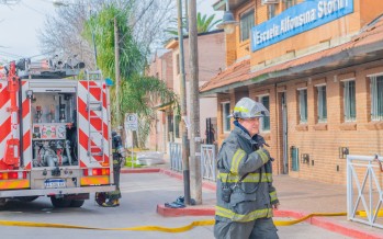 Se realizó un simulacro de evacuación en la Escuela Alfonsina Storni