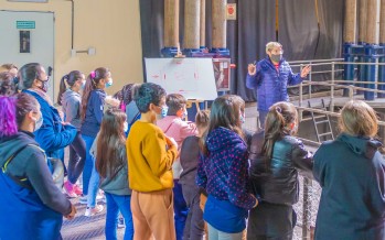 Chicos y chicas de los centros educativos municipales visitaron el Museo del Agua
