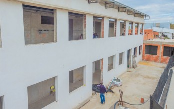 Se reactivó la obra de restauración de la Escuela Primaria N°5 y Secundaria N°19