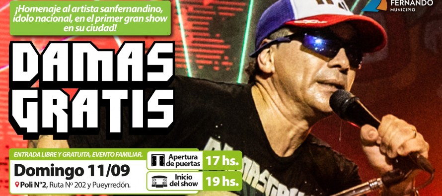 Se viene el show de Pablo Lescano y Damas Gratis en el Poli 2