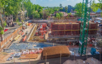Avanza la construcción del teatro y la restauración del Palacio Otamendi
