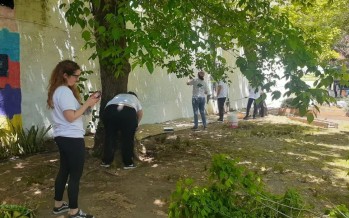 En articulación con la Fundación San Andrés comenzó el reacondicionamiento del parque del Hospital Cordero