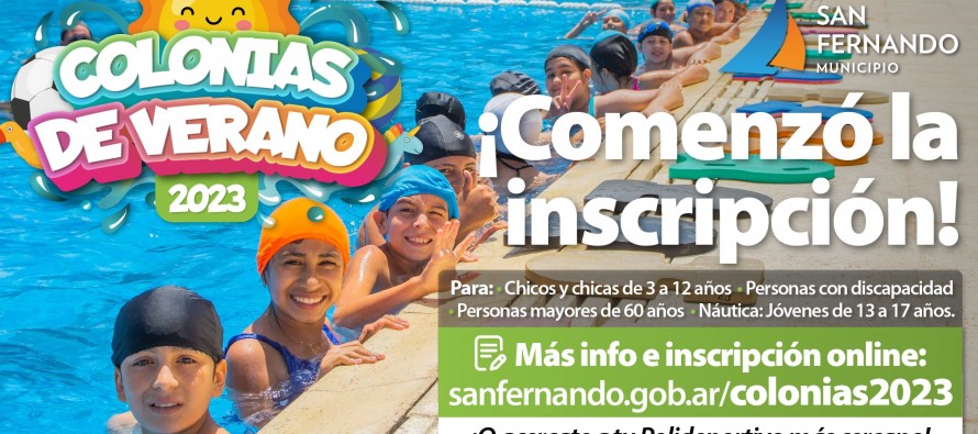 Comenzó la inscripción para las colonias de verano