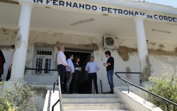 Nardini y Andreotti recorrieron las obras del Canal y Hospital Cordero
