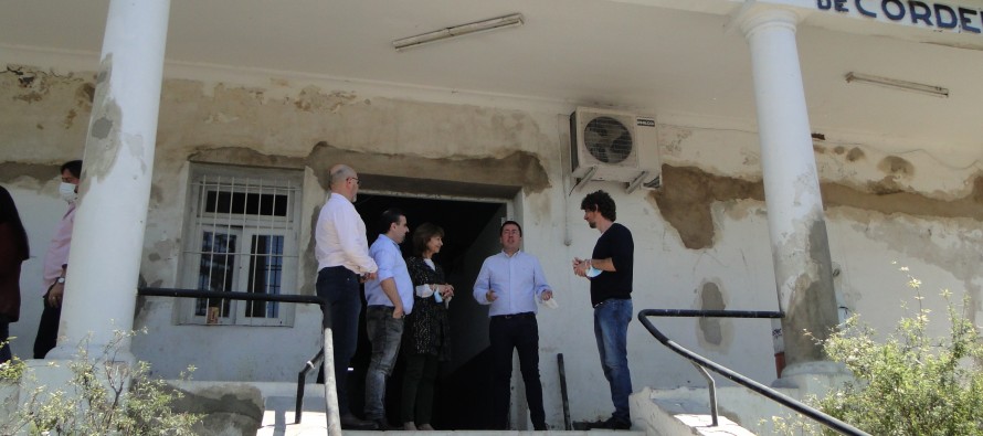 Nardini y Andreotti recorrieron las obras del Canal y Hospital Cordero