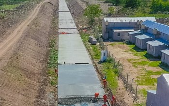 Avanza la pavimentación de la calle Maipú en Virreyes Oeste