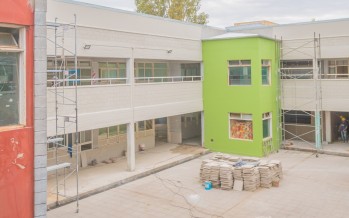 Avanza la obra de renovación de la Escuela Técnica N°3