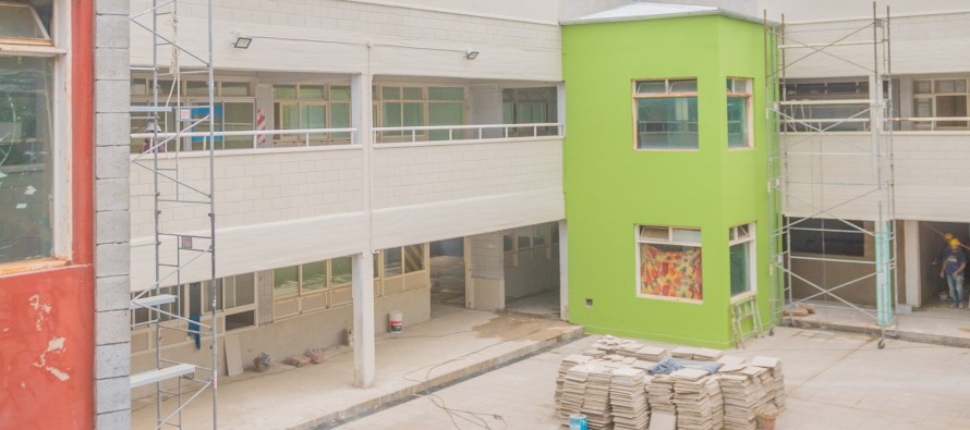 Avanza la obra de renovación de la Escuela Técnica N°3