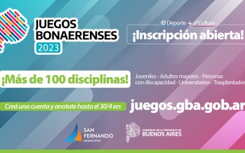 Se abrió la inscripción a los Juegos Bonaerenses de Deporte y Cultura 2023