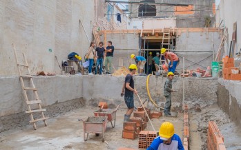 Avanza la obra del nuevo Poli N°11 en la antigua sede del Club Piñeyro