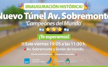 Este viernes se inaugura el túnel ‘Campeones del Mundo’ de la Avenida Sobremonte