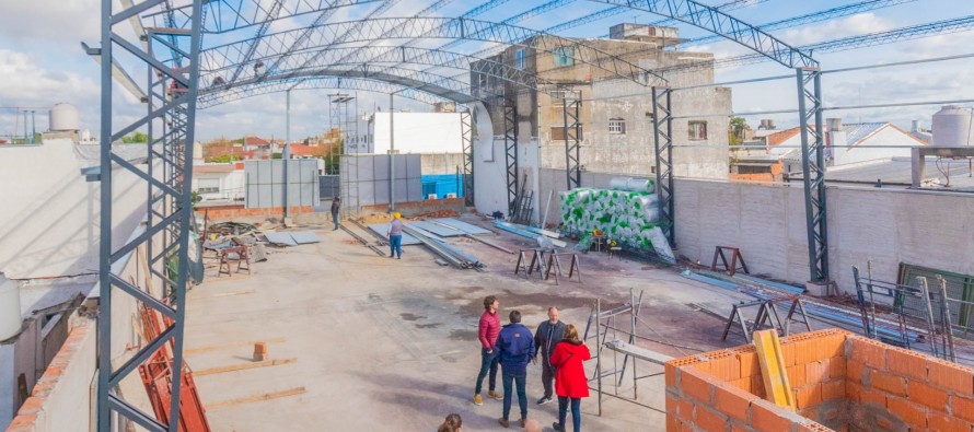 Avanza la obra del Polideportivo N°11 “Piñeyro” y Centro de Rehabilitación y Kinesiología