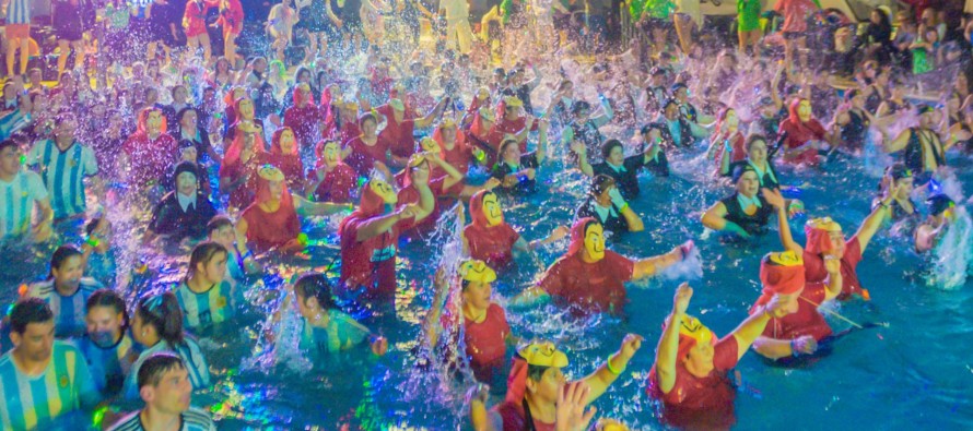 Fiestas de aquagym en el Poli 2