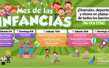 Mes de las Infancias con actividades deportivas y culturales en nuestra ciudad