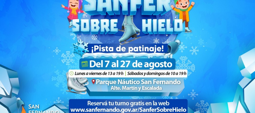 En el Parque Náutico habrá una pista de hielo gratuita para patinar durante agosto