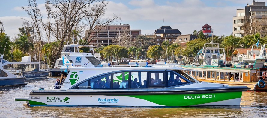 EcoLancha: la primera embarcación eléctrica de pasajeros del pais