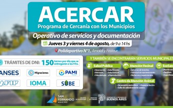 AcercAR: jueves y viernes habrá un operativo interministerial en el Poli 1