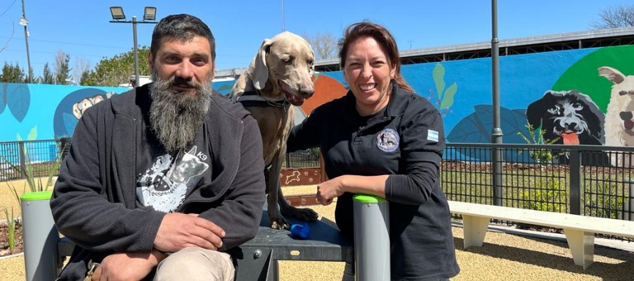 Bruno, el perro de rastreo que dio nombre a la nueva plaza de nuestra ciudad