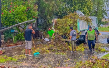 Fuerte temporal en nuestra ciudad: asistencia a vecinos y reacondicionamiento de espacios públicos