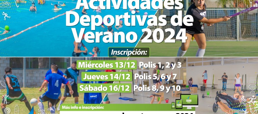 Empezó la inscripción para las actividades deportivas del verano