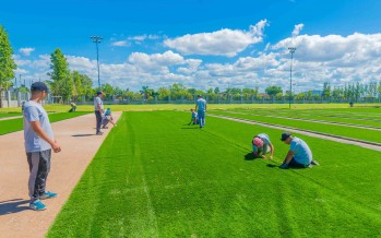 Nueva cancha sintética de Fútbol 11 en el Polideportivo N°2