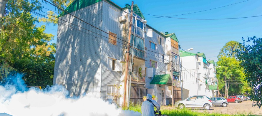 Operativos de fumigación y prevención del dengue