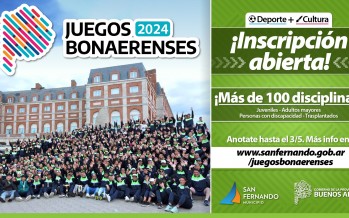 Comenzó la inscripción a los Juegos Bonaerenses de Deporte y Cultura 2024