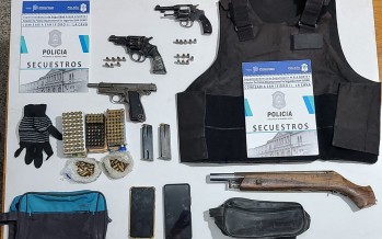Allanamiento en Villa Jardín: detienen a un hombre con armas de guerra