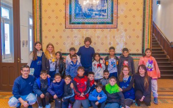 Chicos de los centros educativos municipales visitaron el Palacio Belgrano Otamendi