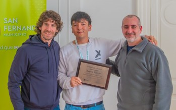 El joven de Infico que participó en las Olimpiadas de Química fue recibido por el intendente Andreotti