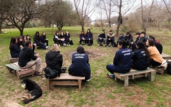 Estudiantes del Colegio Leopoldo Lugones visitaron el sitio sagrado Punta Querandí