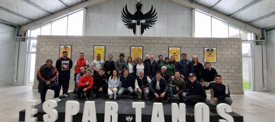 Juan Andreotti visitó el penal de San Martín junto a la Fundación Espartanos