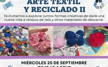 Arte Textil y Reciclado II, nueva actividad organizada por San Fernando En Red