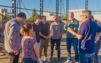 Avanzan las obras en el Club Victoria: cancha de básquet y voley