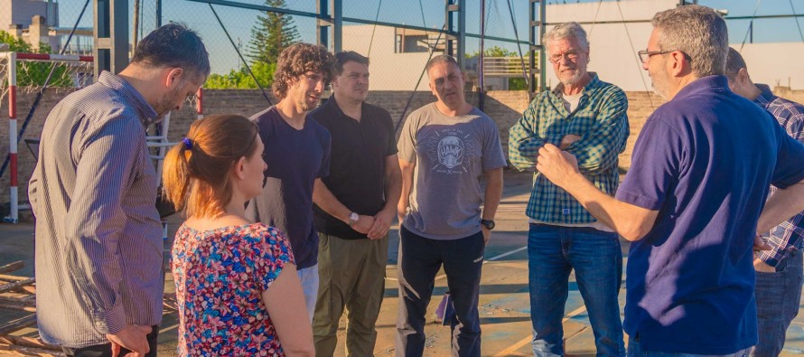 Avanzan las obras en el Club Victoria: cancha de básquet y voley