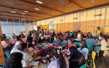 Arte Textil en el campus de la Escuela Escocesa de San Andrés