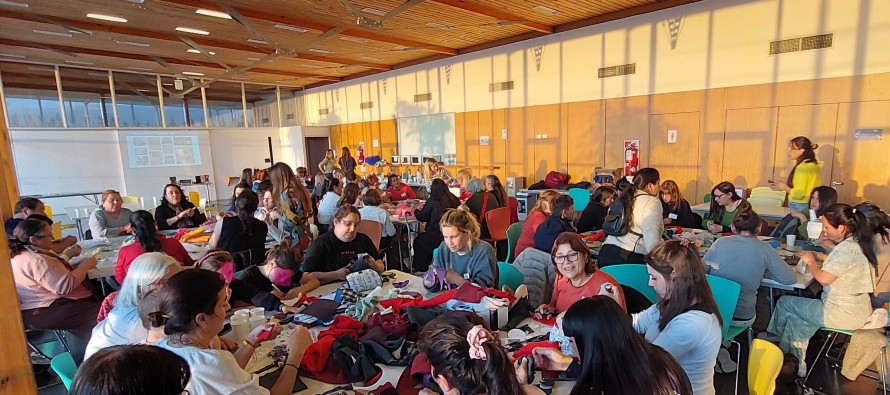 Arte Textil en el campus de la Escuela Escocesa de San Andrés