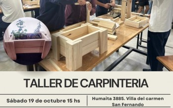 Taller de carpintería para jóvenes en Villa del Carmen