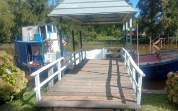 Diversas organizaciones se unieron para reparar el muelle de la Escuela Secundaria 9 del Delta