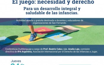 Capacitación gratuita en la Escuela Escocesa San Andrés: ‘El juego: necesidad y derecho’