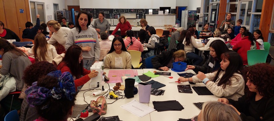 Se realizó un nuevo encuentro de Arte Textil y Reciclado en la Escuela San Andrés